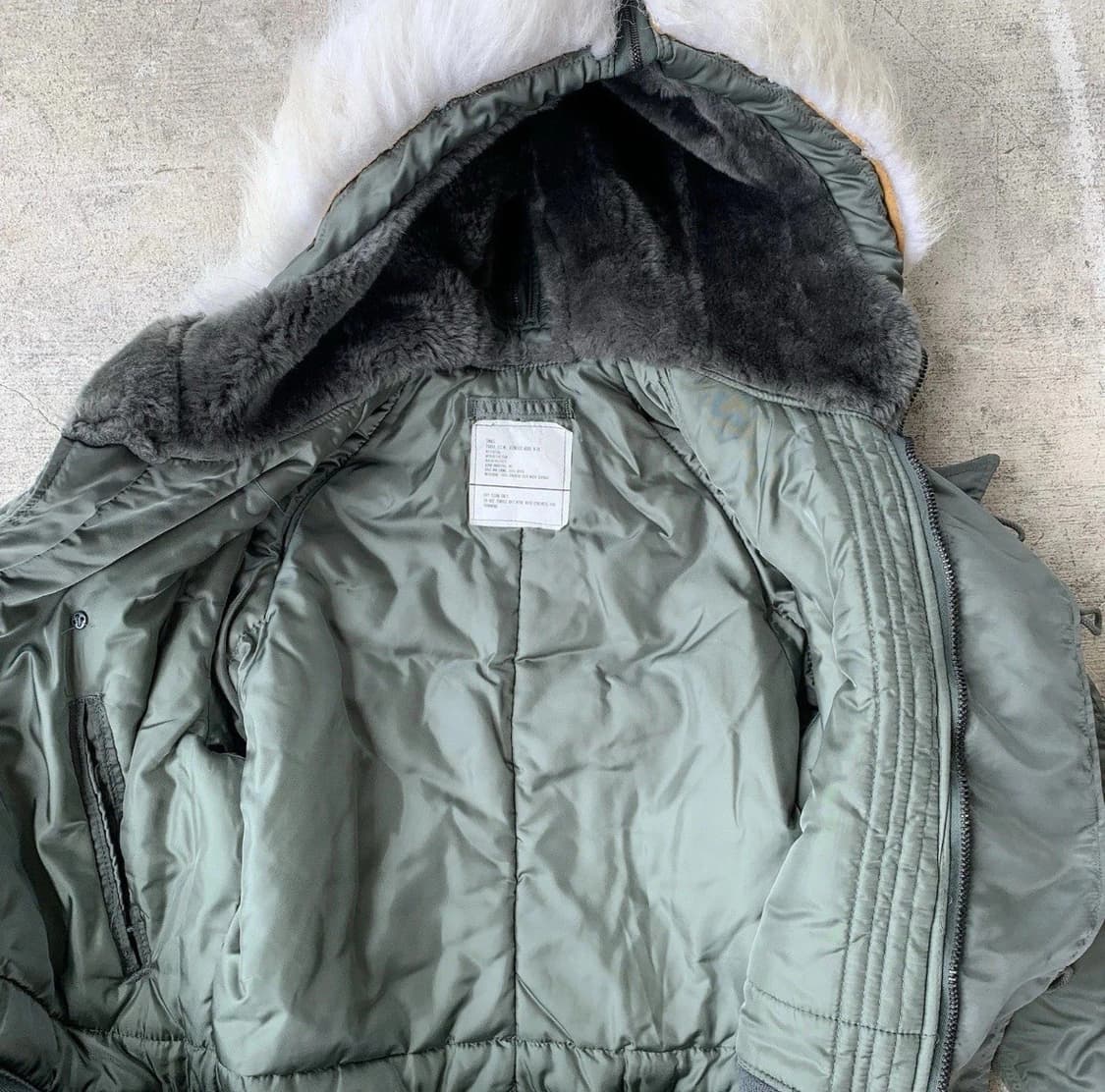 80s 미공군 납품용 알파 인더스트리 N-2B 파카 상품이미지5