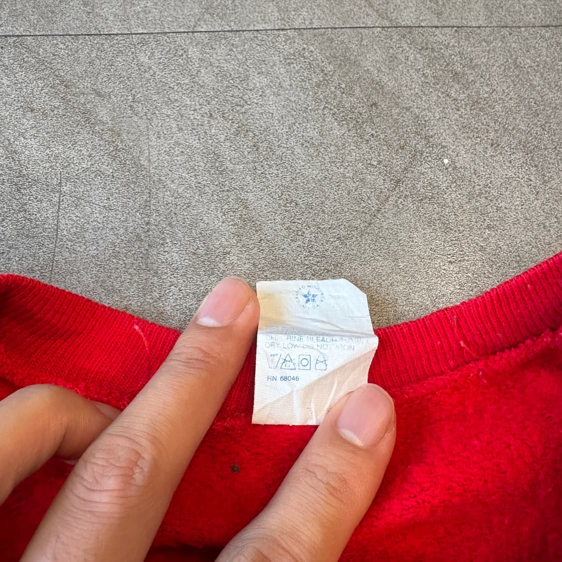 90년대 미국 생산 빈티지 투톤 스웻셔츠 상품이미지6