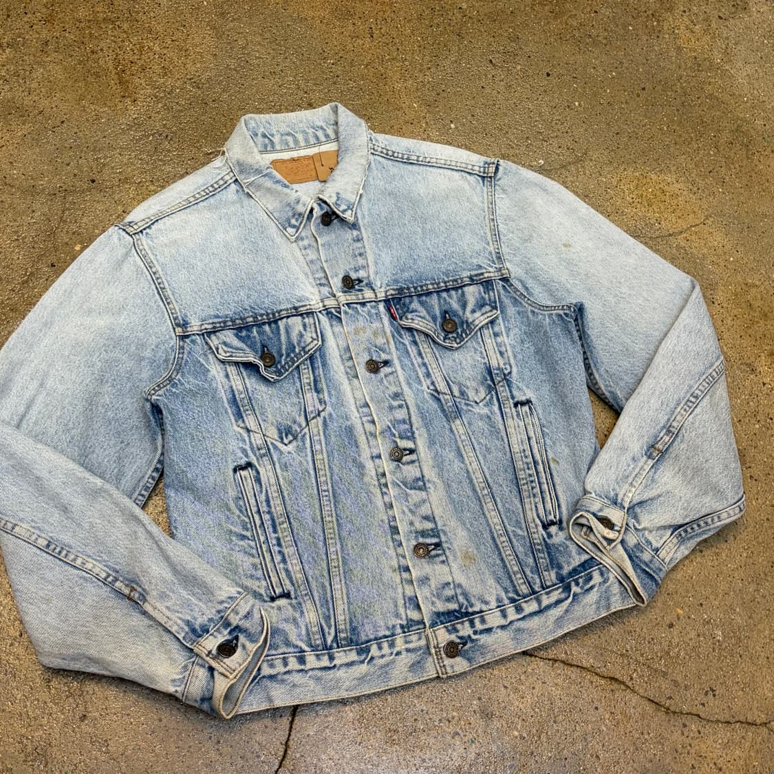 레어 90s Made in USA 빈티지 리바이스 청자켓 데님자켓 상품이미지2