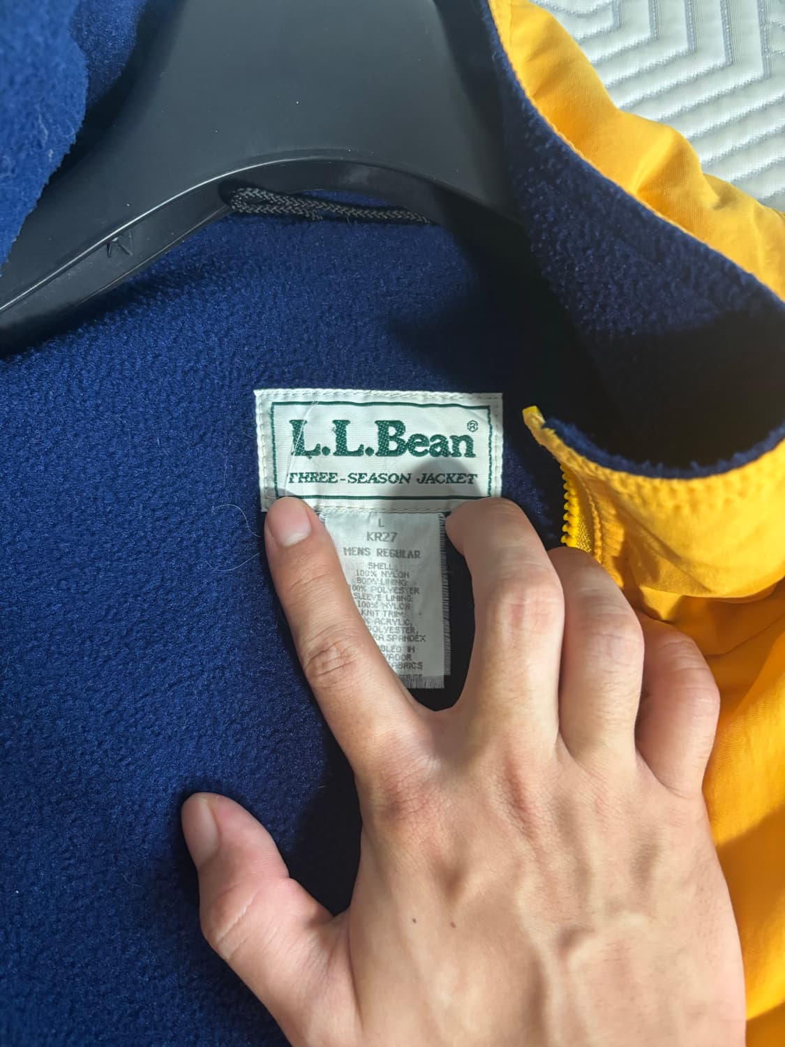 llbean 엘엘빈 요트파카 L사이즈 옐로우 상품이미지2
