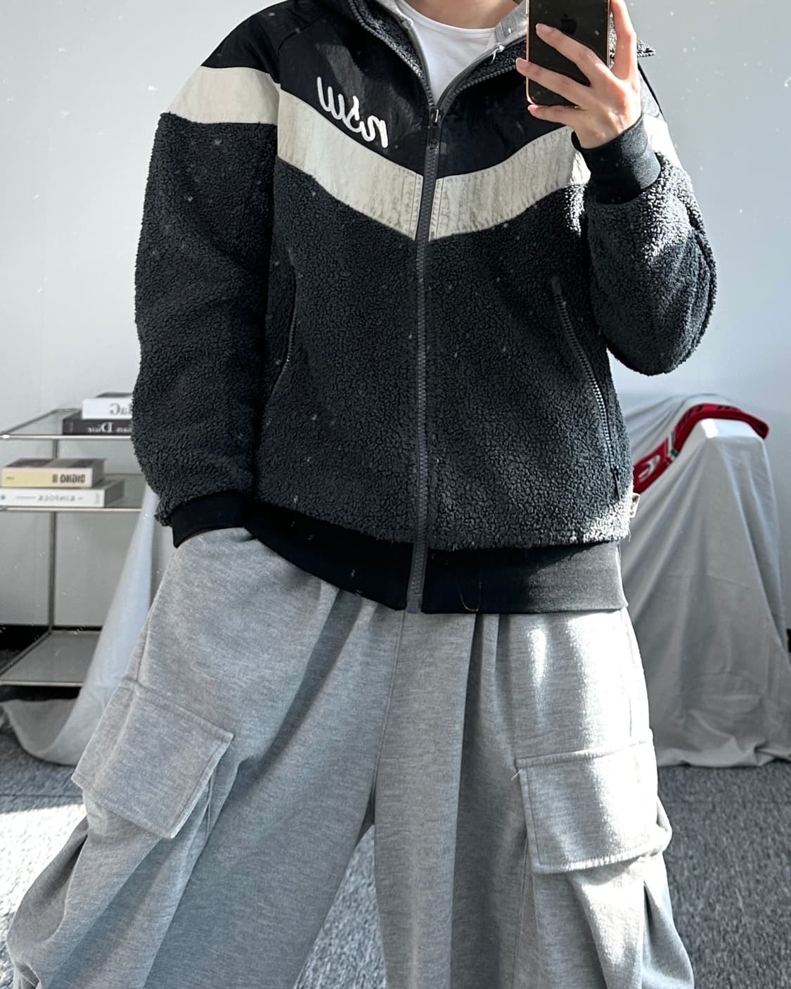 나이키 NSW 쉐르파 플리스 자켓 M 상품이미지3