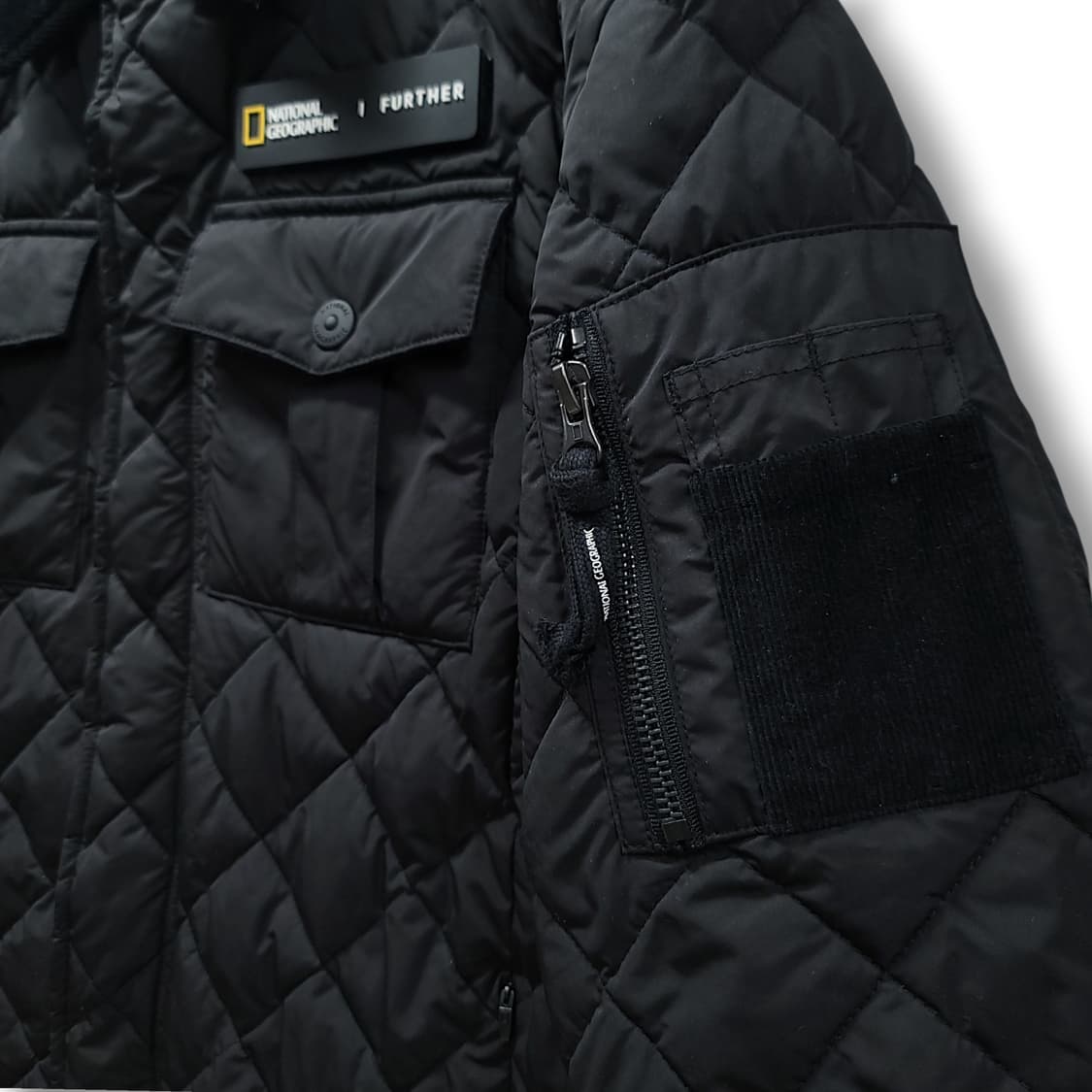 [M] 내셔널지오그래픽 블랙 누빔 유틸리티 자켓 상품이미지6