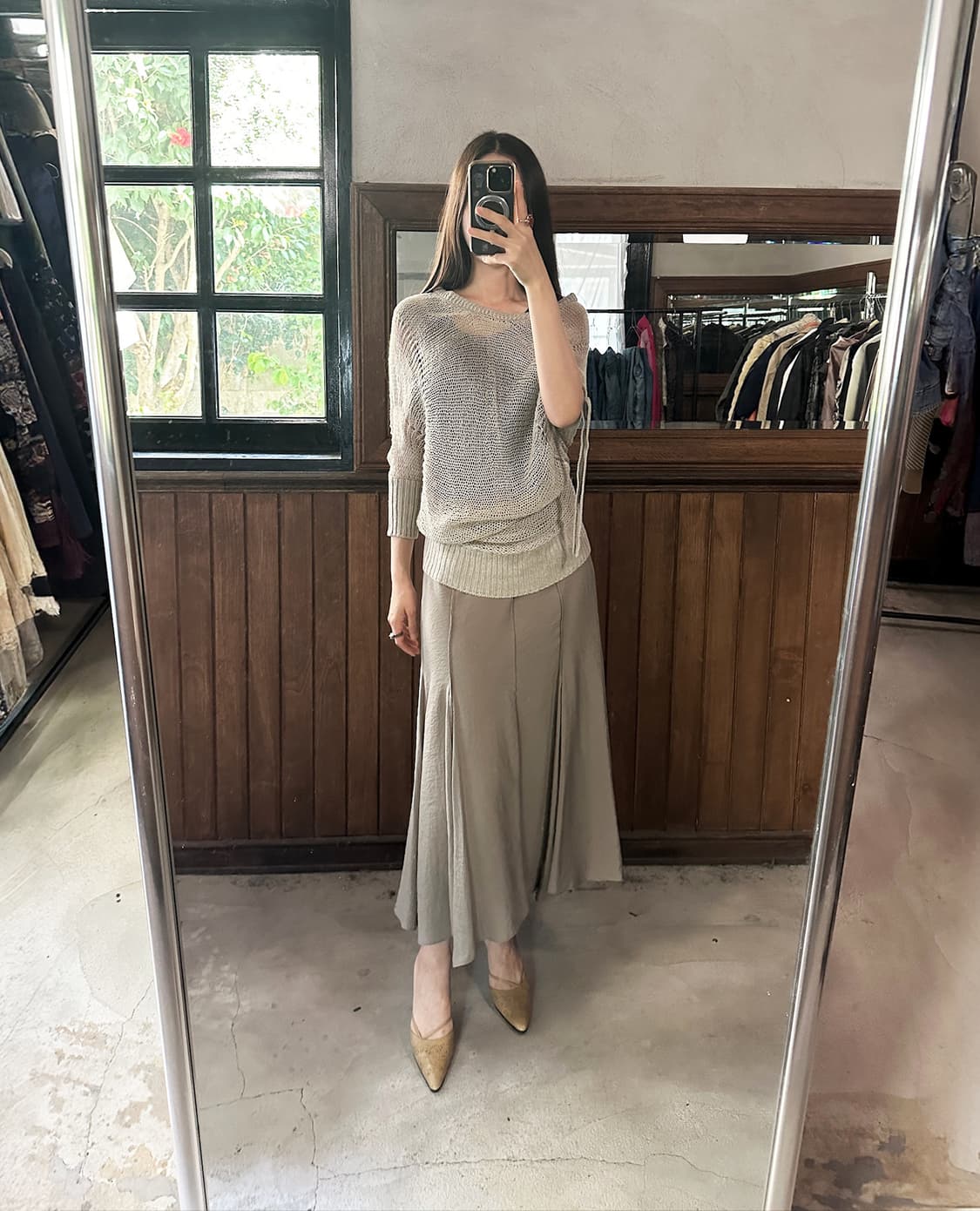FRAY I.D. flow flare skirt 상품이미지2