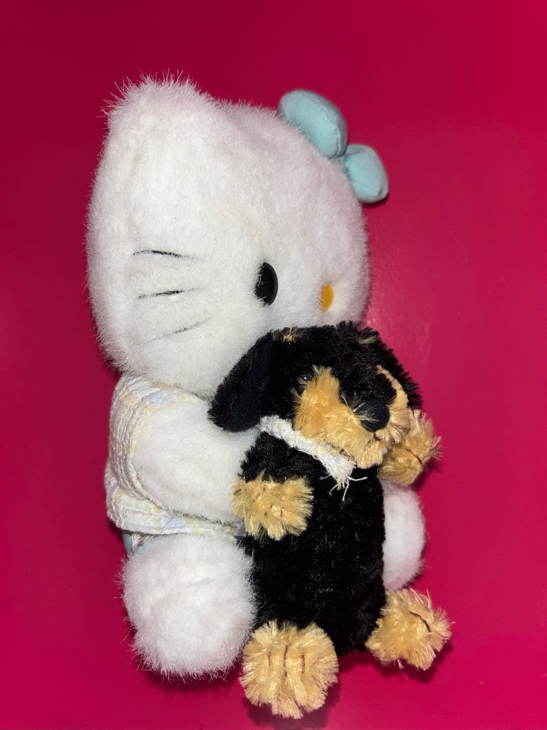 고전 산리오 키티 강아지 안고 있는 키티 닥스훈트 상품이미지2