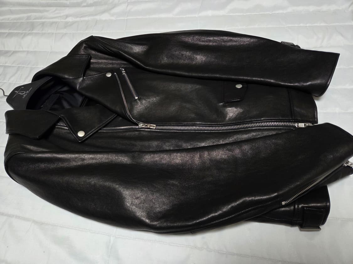 [48]느와르라르메스 더블라이더 양가죽자켓 블랙 약105 상품이미지3