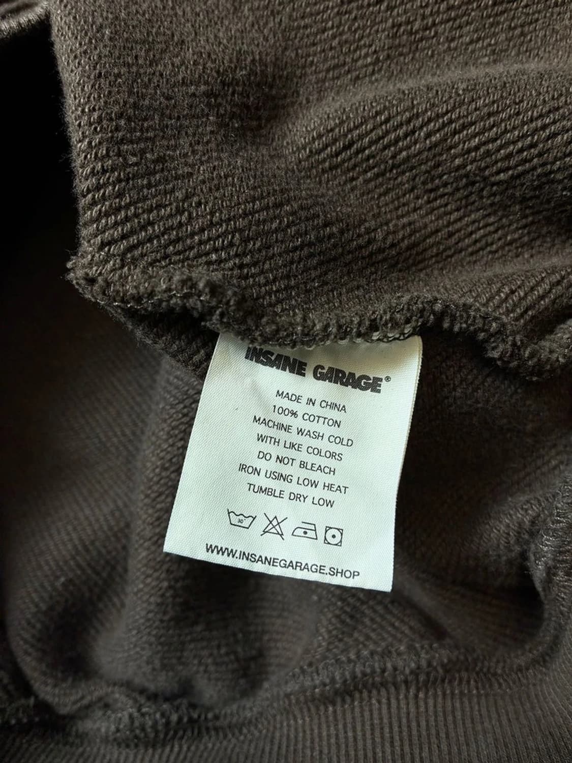 인세인개러지 헤비코튼 로고 후드티 PN7583 상품이미지7