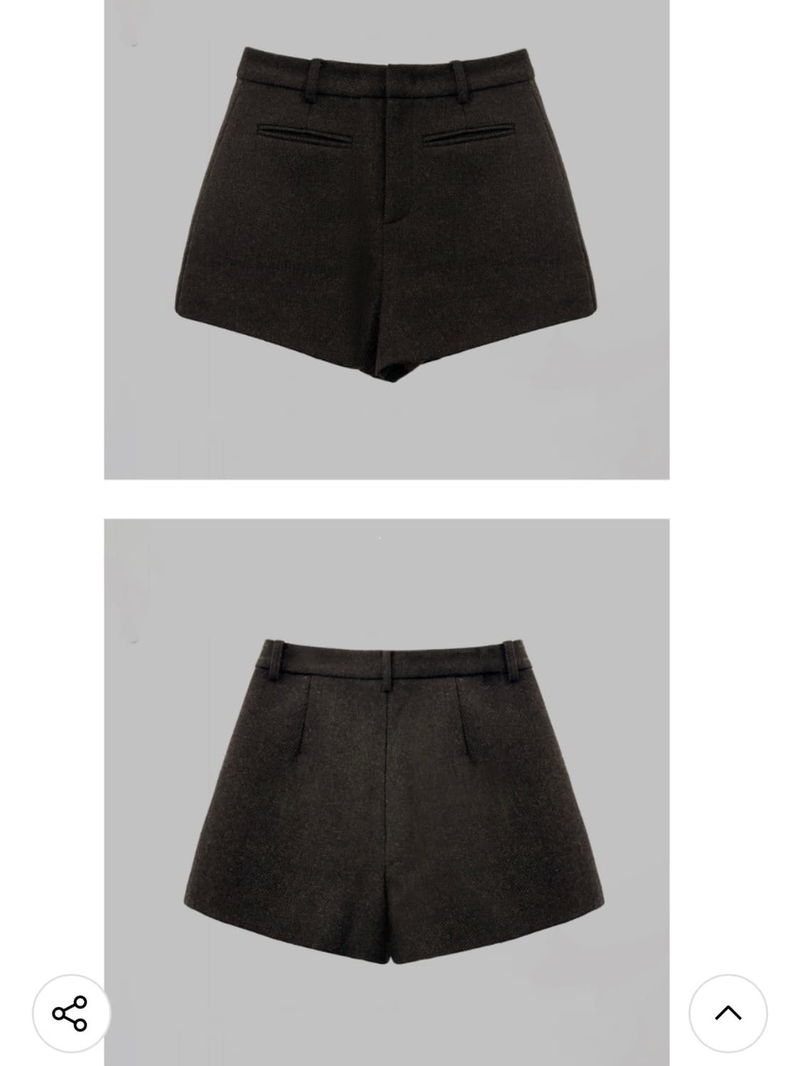 에쓰투와이씨 S2YC 울 숏 팬츠 블랙 M 상품이미지3