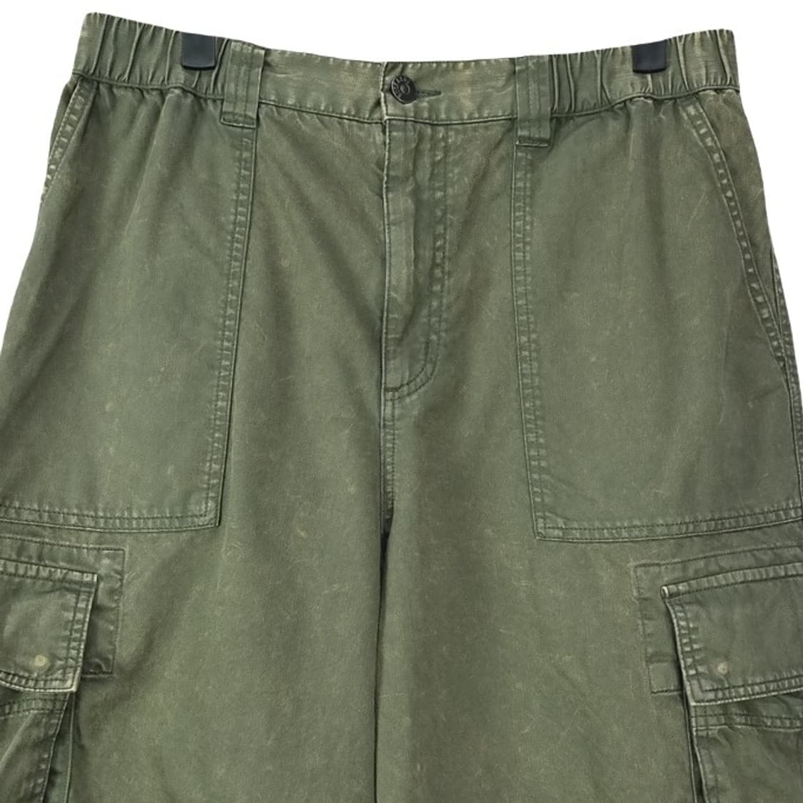 [버커루] 빈티지 가공 카고 버뮤다 팬츠 와이드 반바지 M20216 상품이미지4