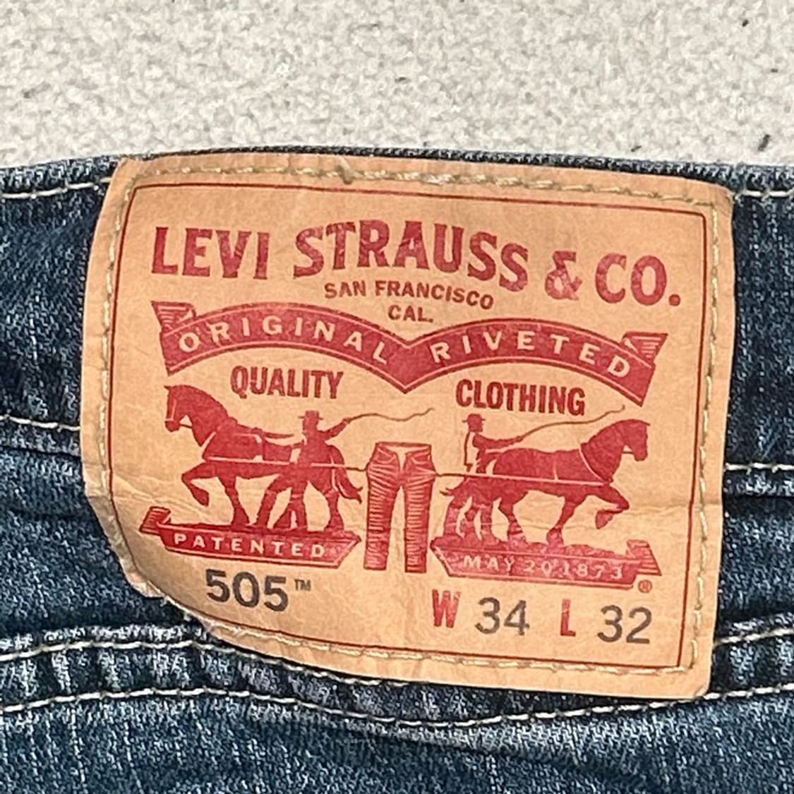 리바이스 505 데님팬츠 W34 L32 상품이미지6