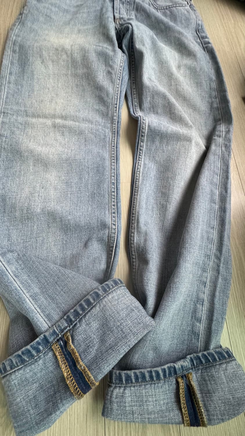 코르티스깔) 칼하트wip셀비지 데님 w29 L32 상품이미지10