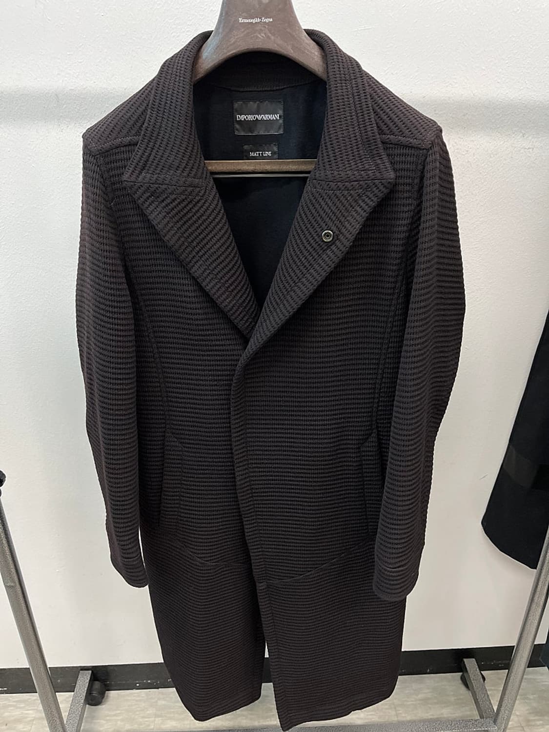 95-100) 알마니 와플 울 니트코트  상품이미지3