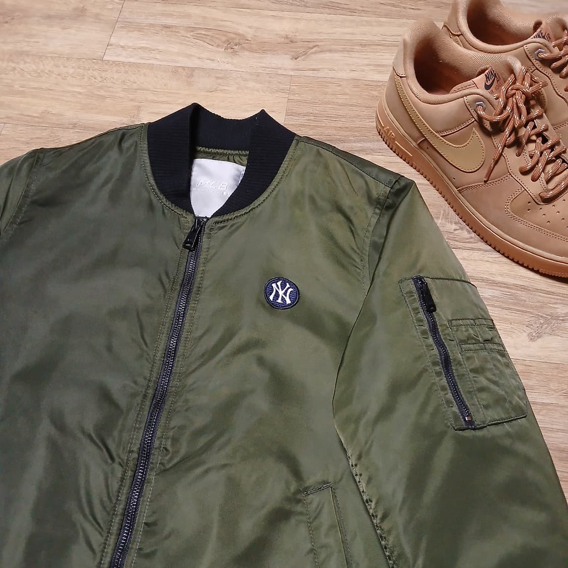 MLB 양키즈 항공점퍼 자켓 85 xs 마원 카키 상품이미지1