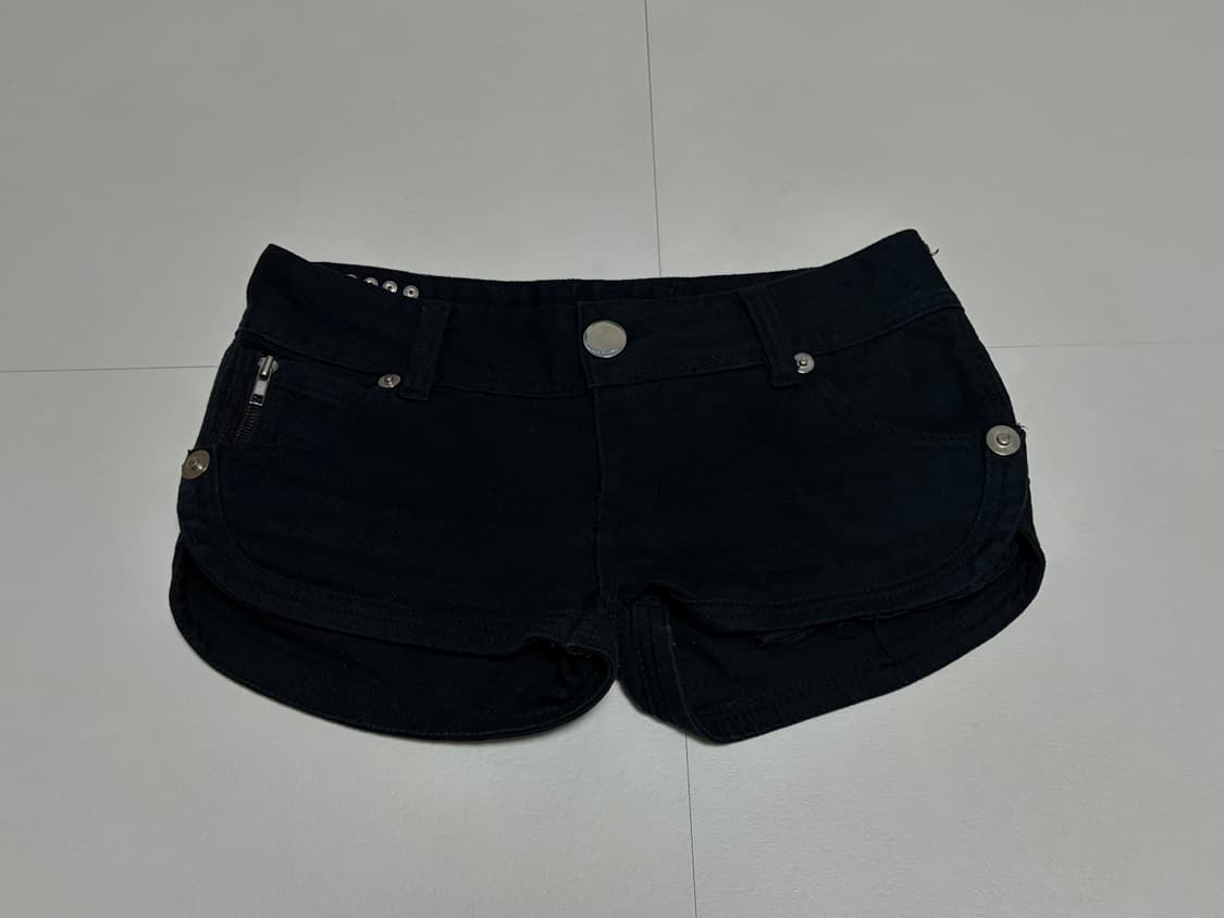 GGPX 빈티지 갸루 블랙 숏팬츠 상품이미지4