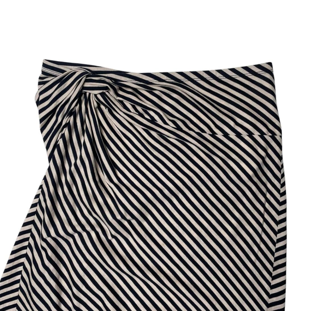 스트라이프 코튼 져지 스커트 상품이미지2