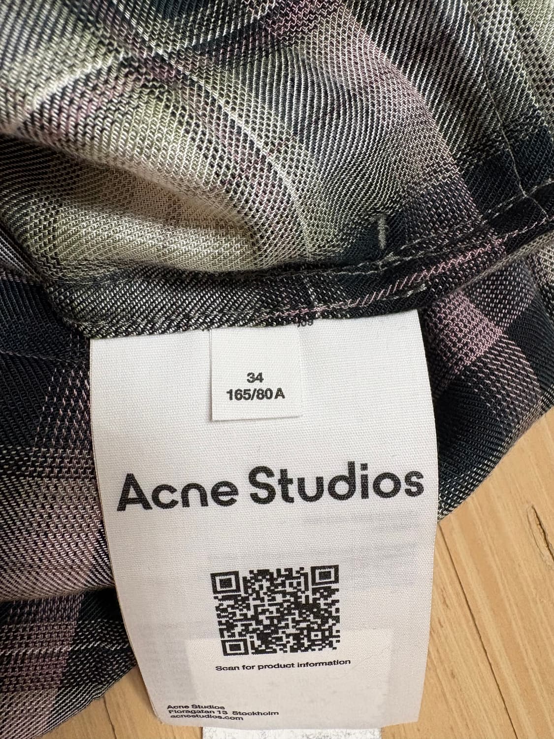 아크네 체크 미디스커트 상품이미지10