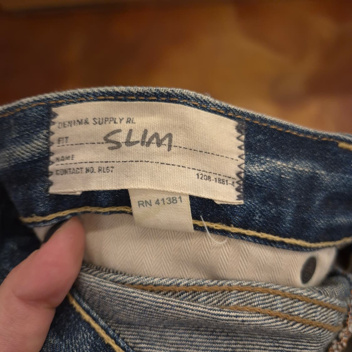 데님 앤 서플라이 랄프로렌 슬림핏 데님 팬츠 상품이미지7