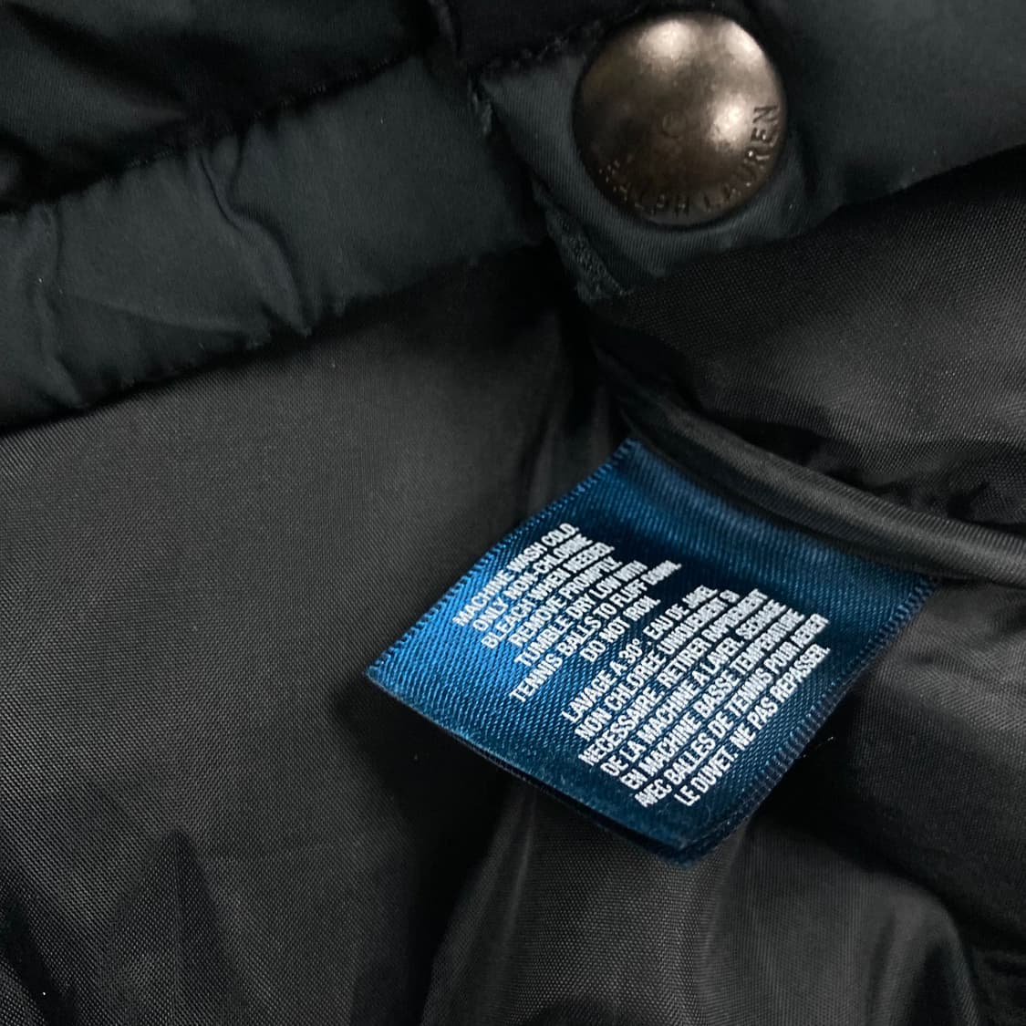 폴로 랄프 로렌 네이비 컬러 스몰 포니 덕다운 푸퍼 패딩 상품이미지5