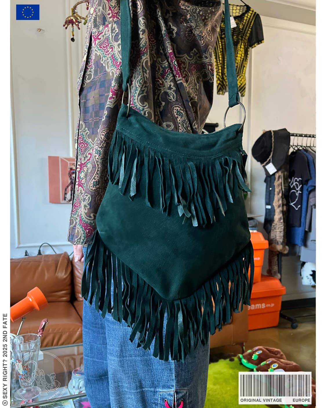 1940-50's Original Vintage Fringe Bag 상품이미지1