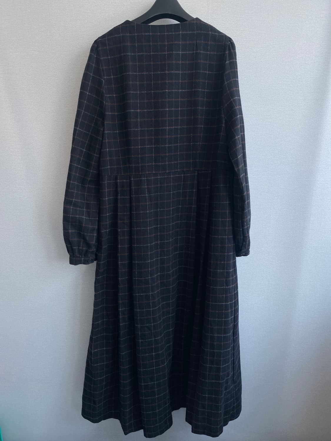 LAP 체크 롱 원피스 F 상품이미지4