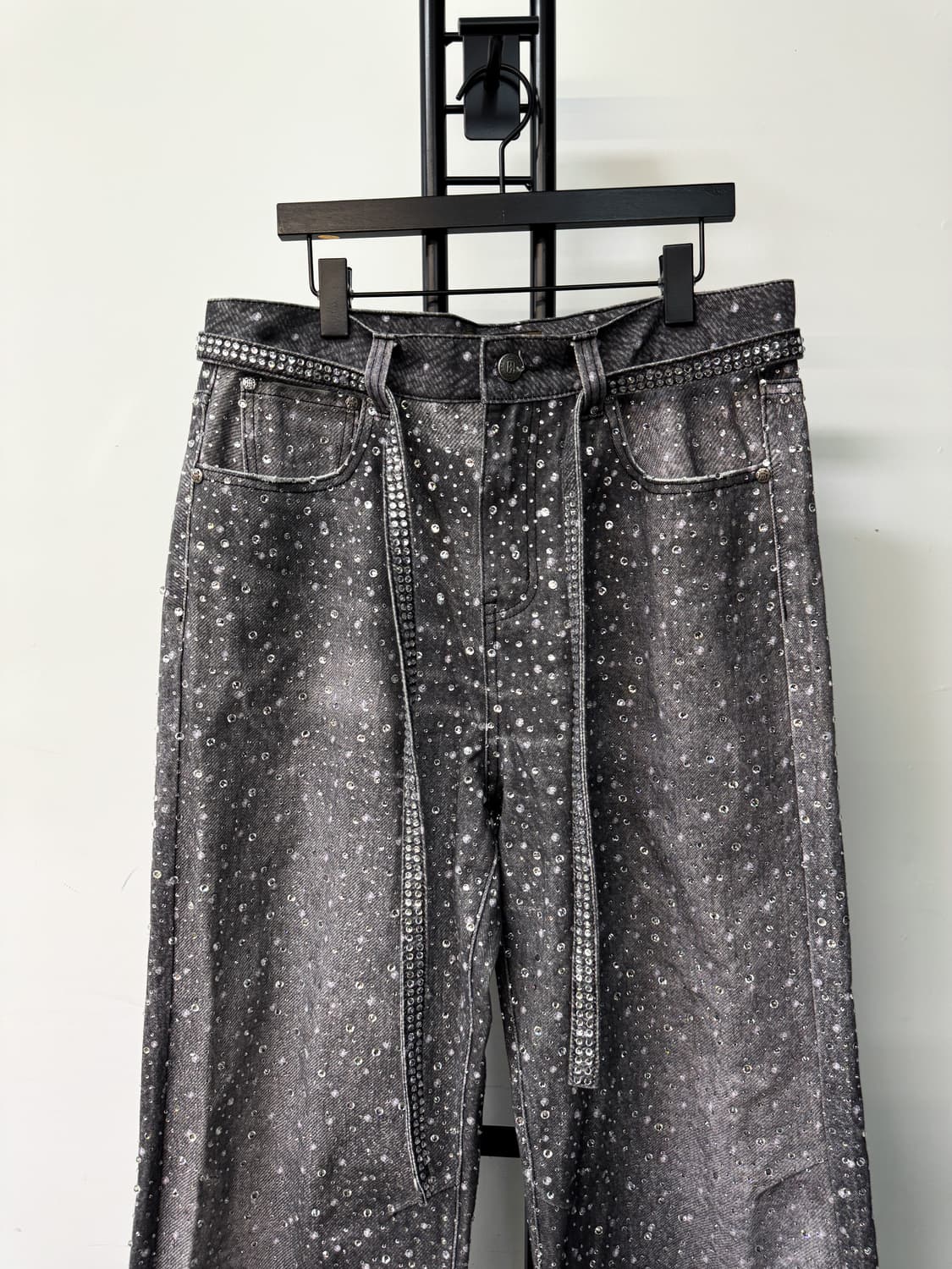 벌스오브로얄차일드 24AW 스와로브스키 데님 팬츠 상품이미지3