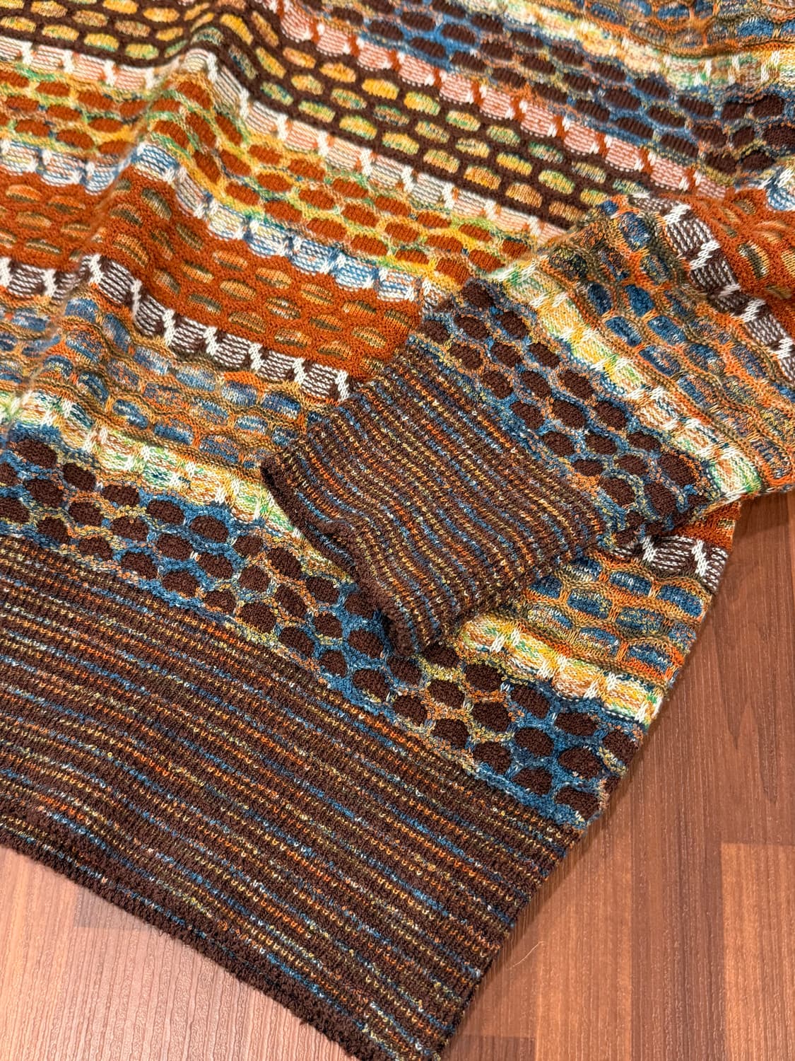 90s Missoni 미쏘니 멀티컬러 케이블 니트 (made Italy) 상품이미지6