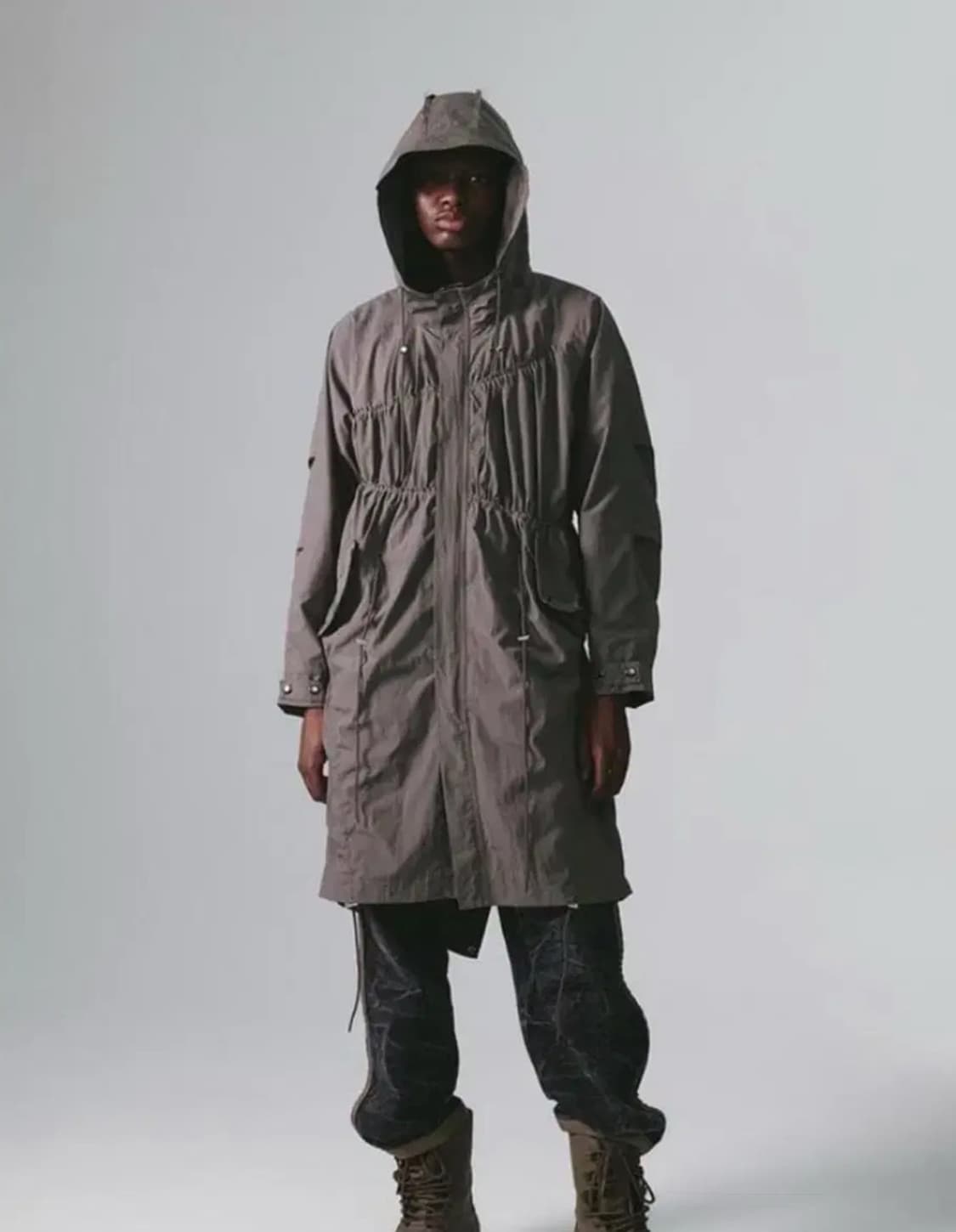 나체 셔링 필드 코트 머드브라운 상품이미지1