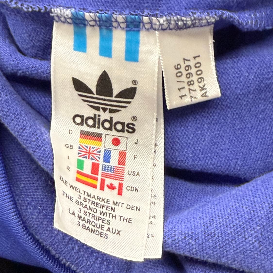 아디다스 레알 마드리드 오리지널 파이어버드 퍼플 트랙탑 져지 상품이미지7