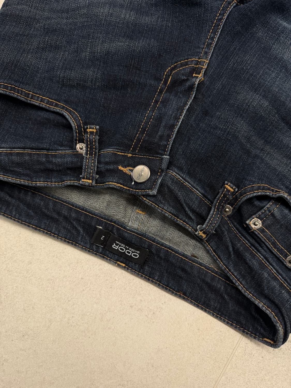 오도어 빈티지 로우진 진청ver 2사이즈 상품이미지2