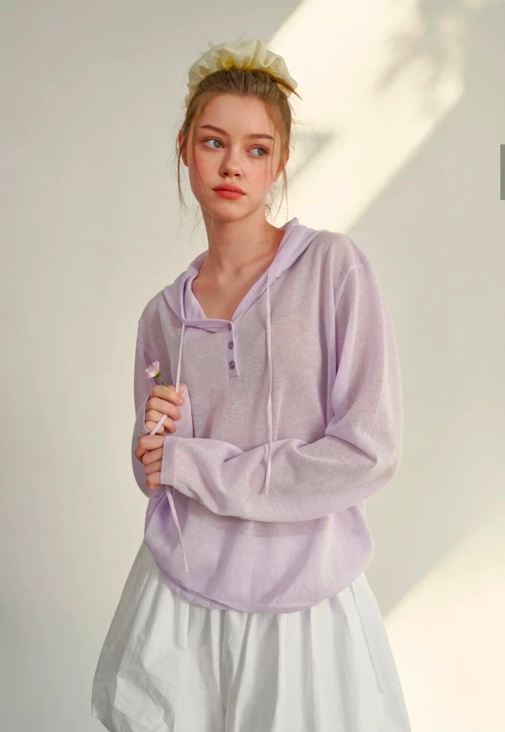 무드인사이드 우먼 사이드 리본 벌룬 미니 스커트 상품이미지3