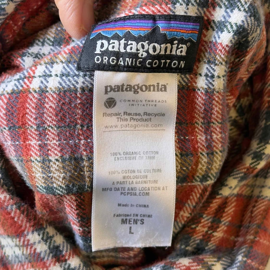 파타고니아 오가닉 코튼 체크 셔츠 상품이미지4