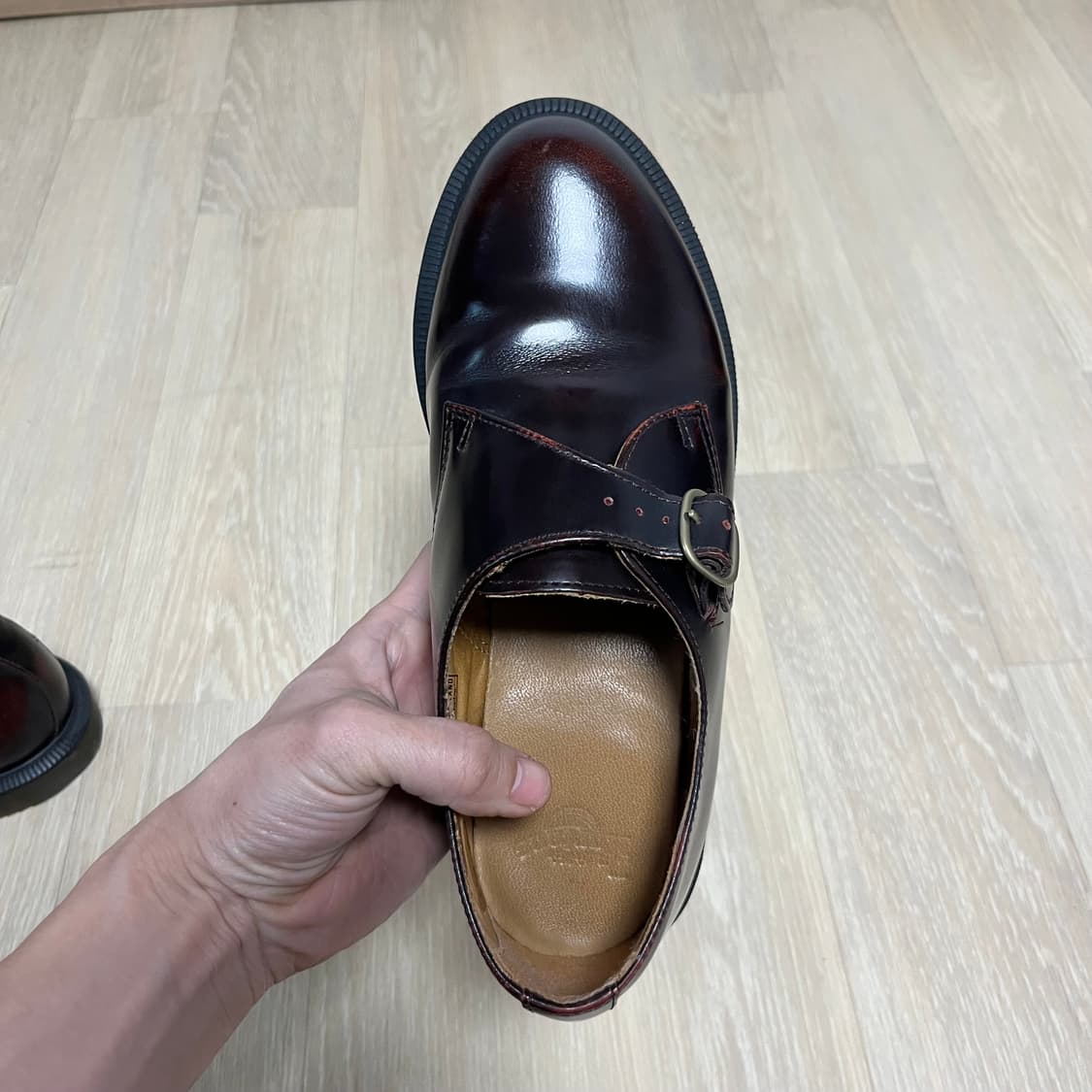 (240) 닥터마틴 Dr.martens LORNE 론 몽크 슈즈 버건디 상품이미지9
