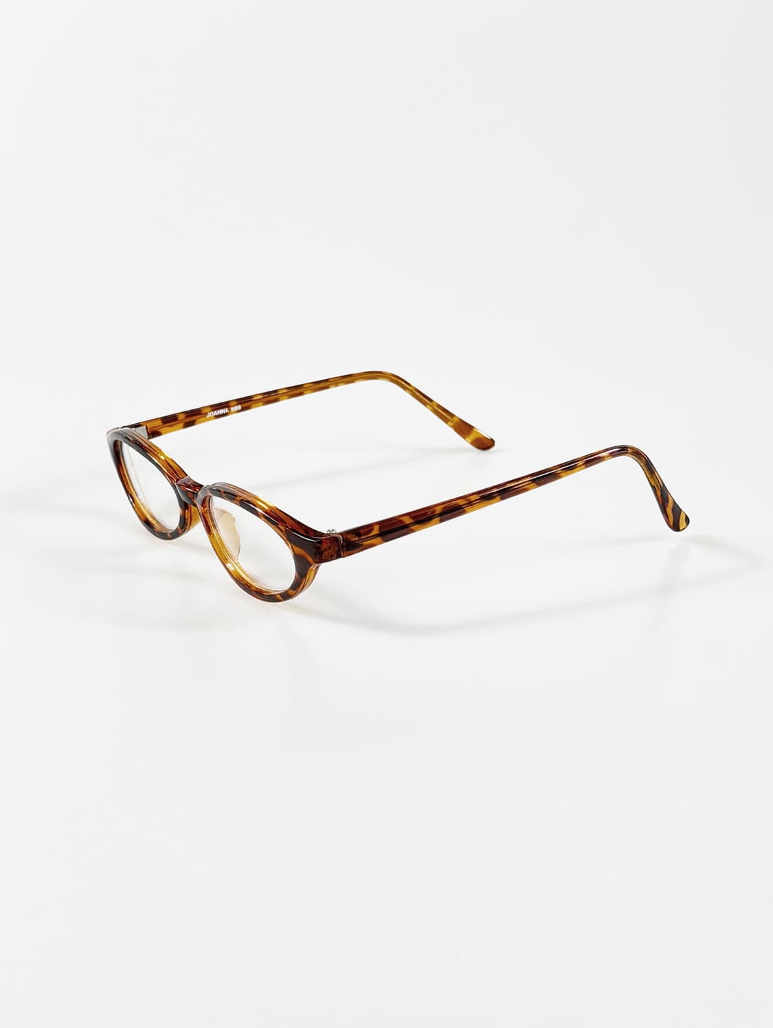 90s JOANNA 토터스쉘 뿔테 슬림 오벌 빈티지 안경 상품이미지3