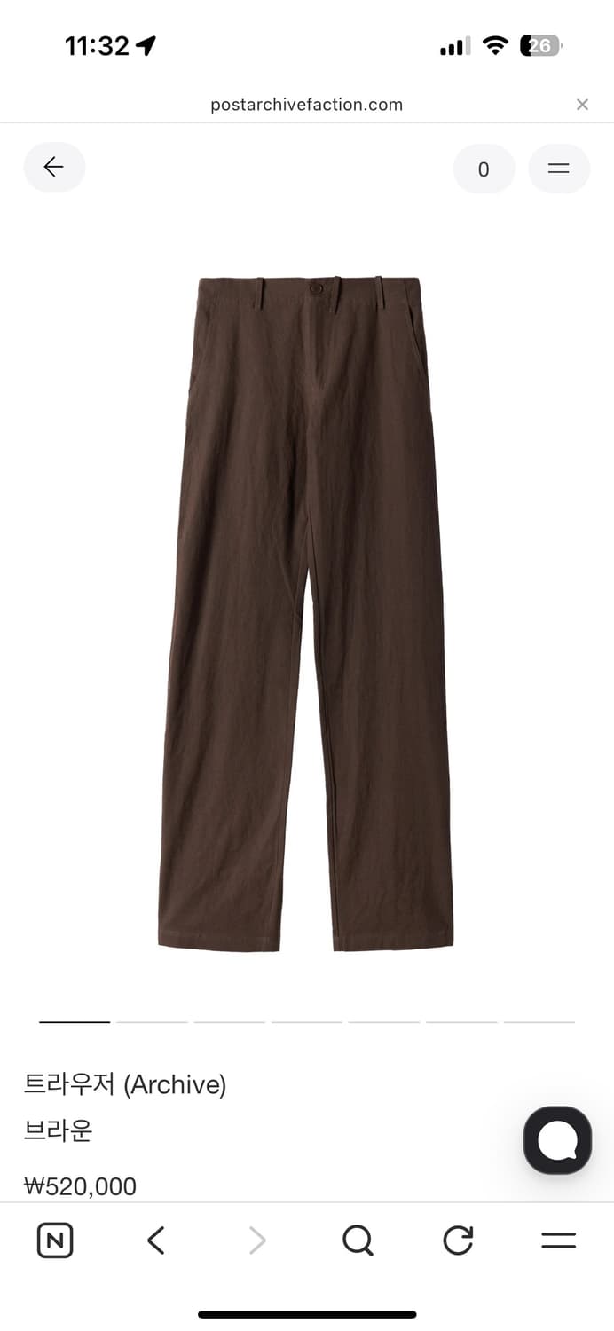 포스트아카이브팩션 트라우저 S 상품이미지1