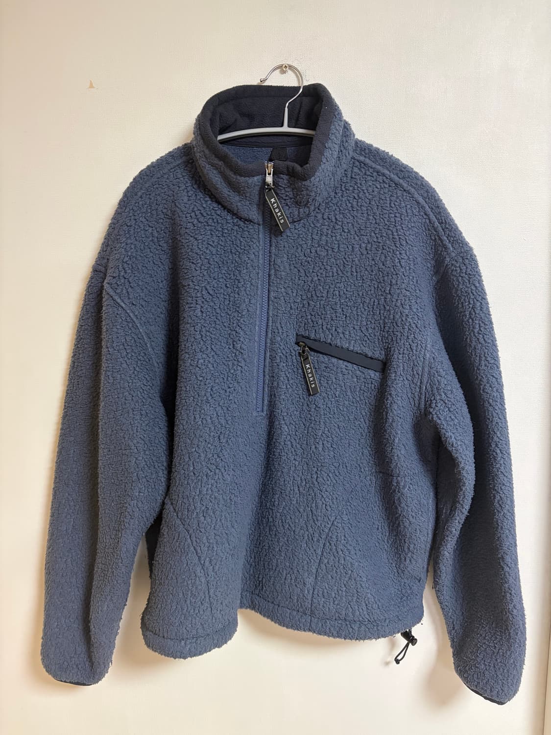 [S]카키스 쉐르파 하프 집 풀오버 네이비 상품이미지1