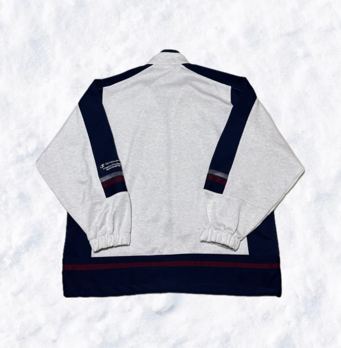 챔피온 올드스쿨 USA 화이트 네이비 져지 상품이미지3