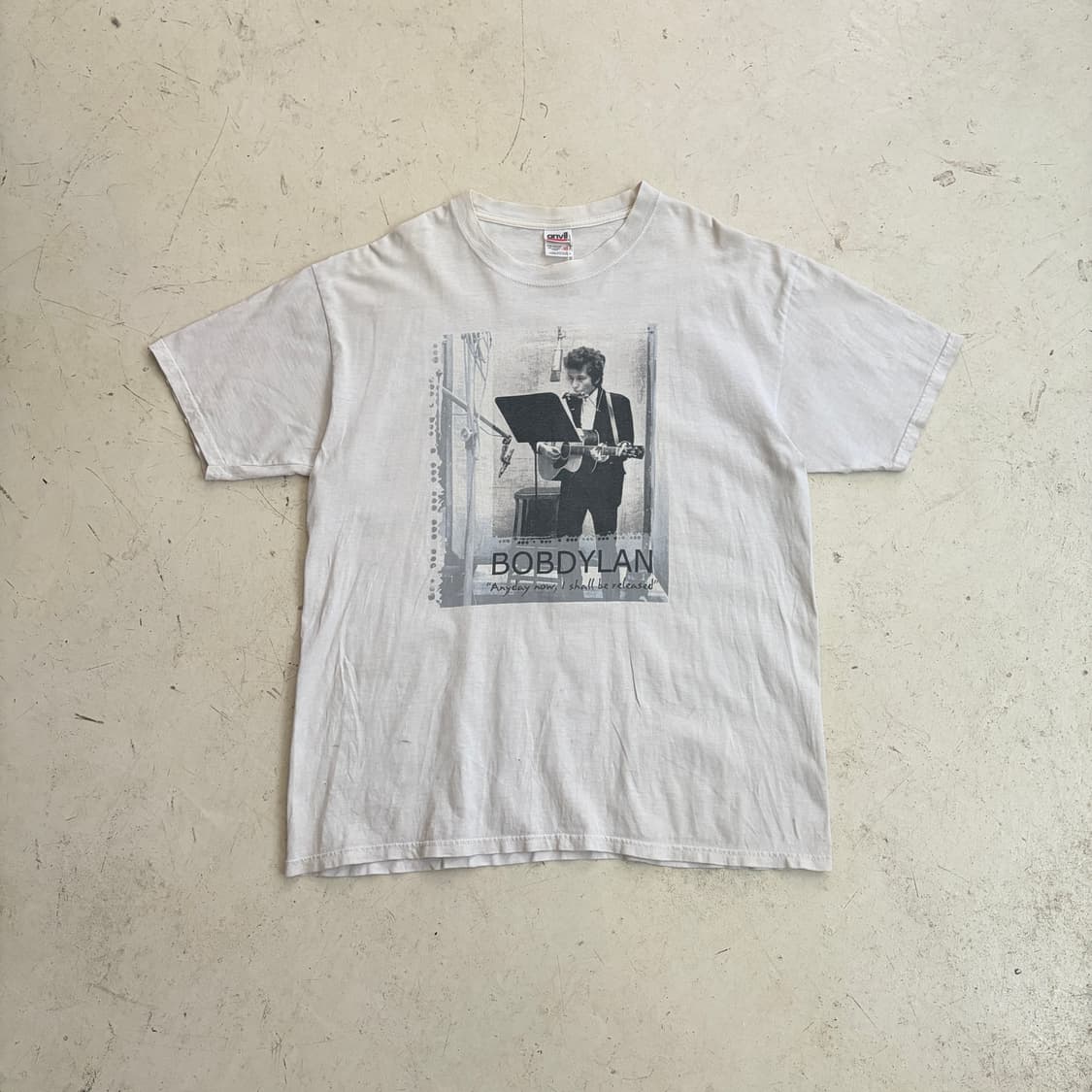 00s USA Anvil 밥 딜런 빈티지 반팔티 XL 상품이미지1