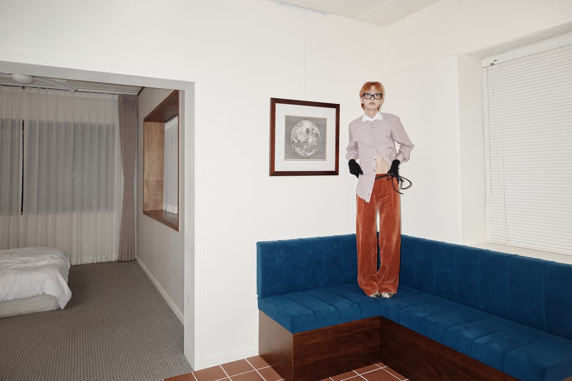 구찌 슬림 스트라이프 클레릭 셔츠 M  상품이미지2