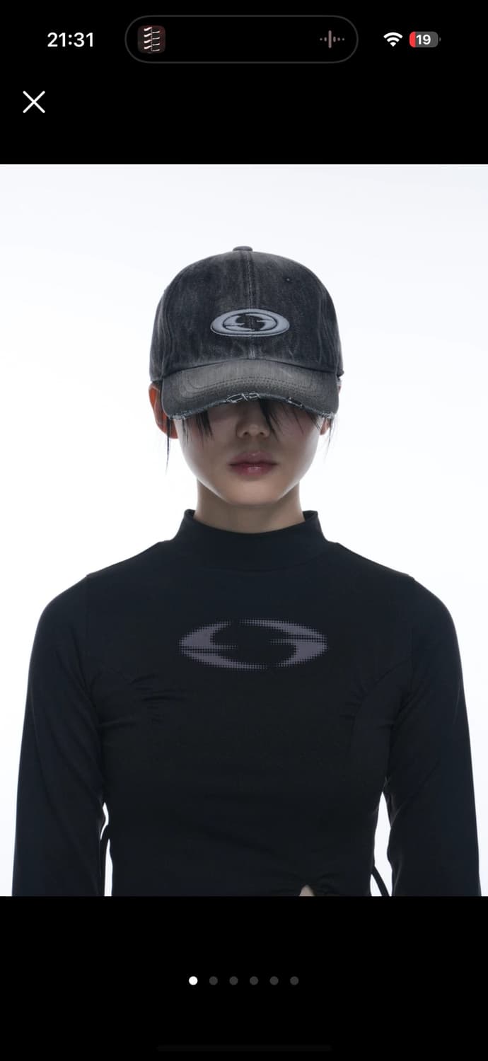 그레일즈 데님 볼캡 로고 모자 블랙 검정 상품이미지1