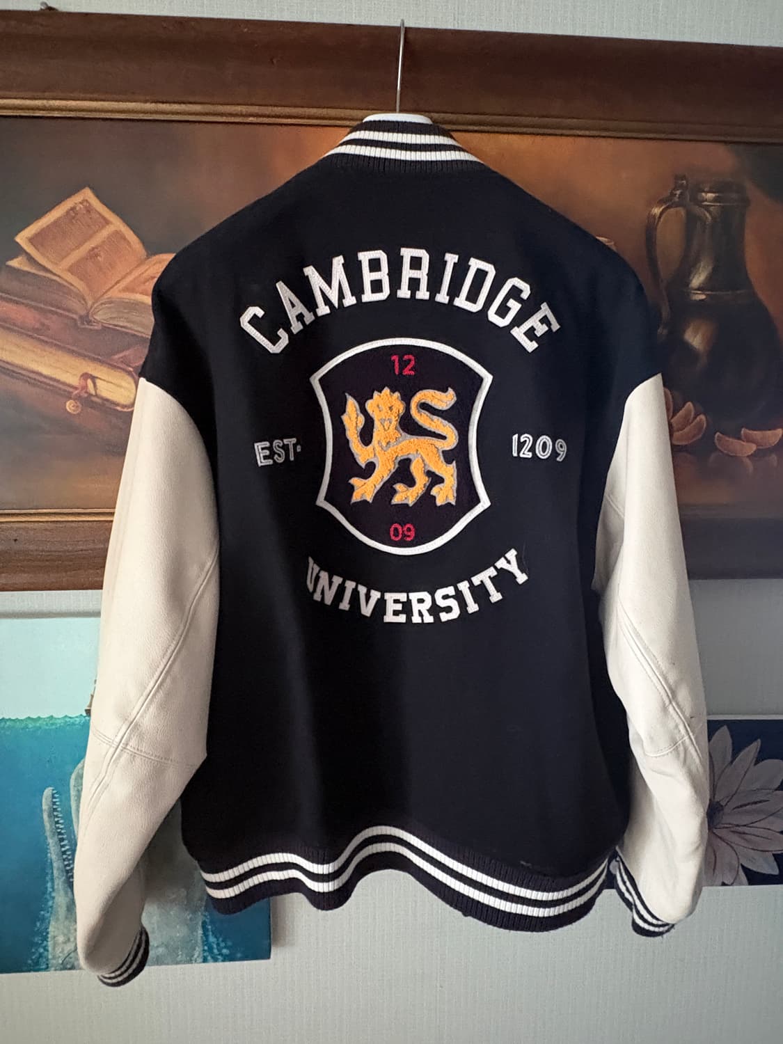 헤지스x케임브릿지 바시티 자켓 L 상품이미지3