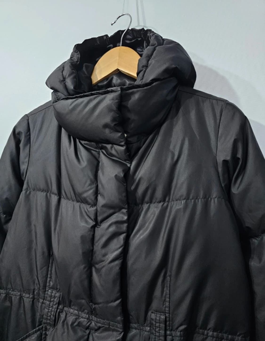 띠어리 블랙 퀼팅 롱패딩 M ~66 상품이미지2