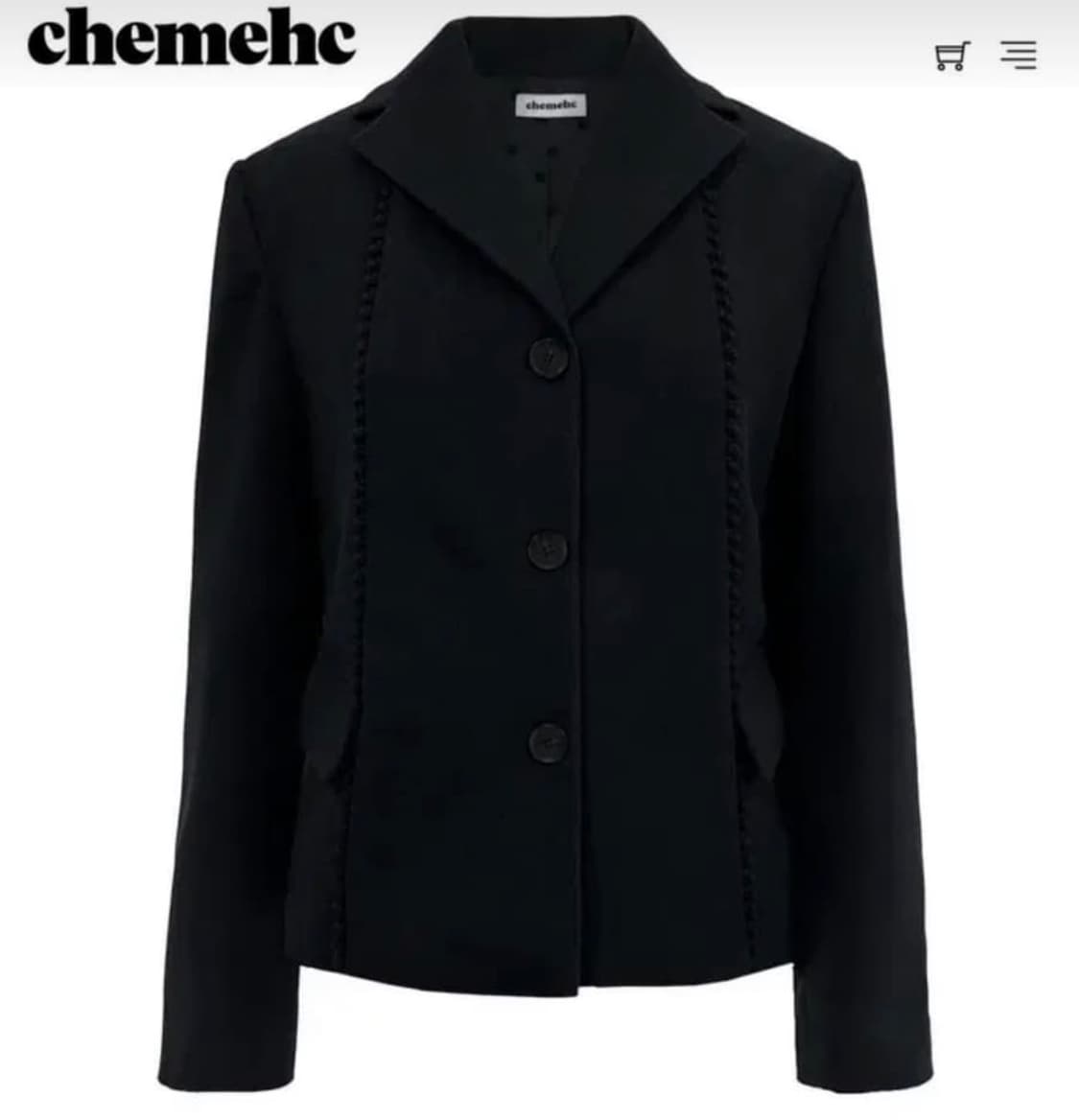 체메씨 폼보우 리본 자켓 상품이미지1