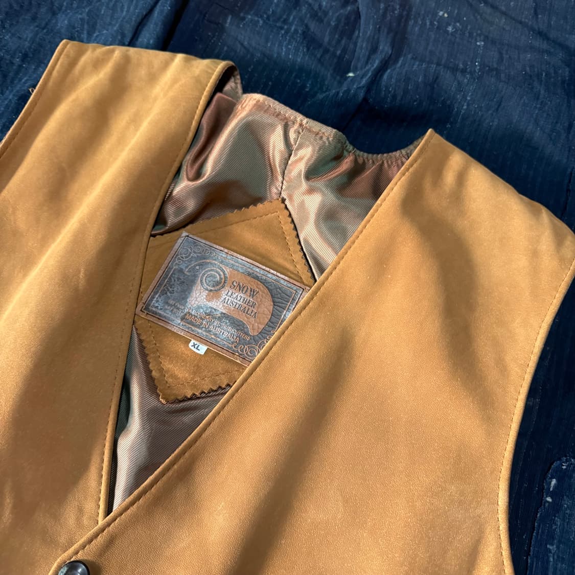 스노우 레더 오스트레일리아 스웨이드 베스트 XL 상품이미지2