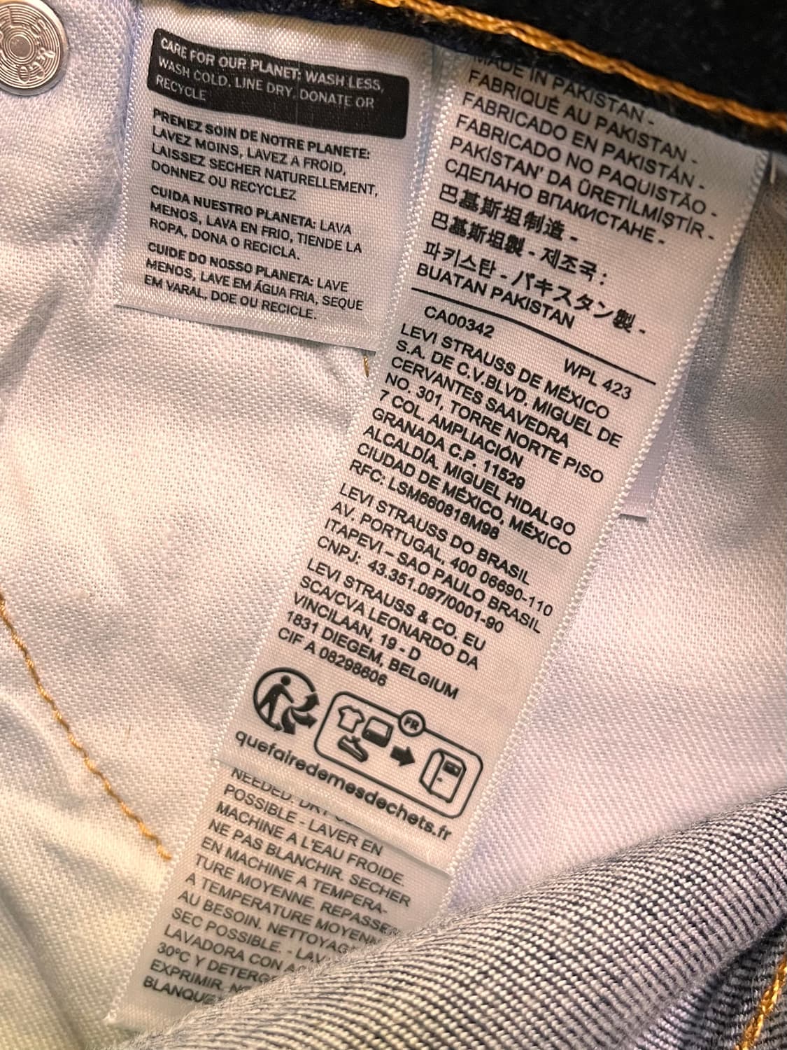 리바이스 502 데님팬츠 W29 L32 상품이미지5