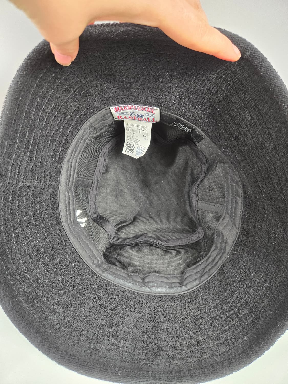 [무료배송]MLB 엠엘비 테리 버킷햇 모자 블랙 벙거지 태리 버킷 상품이미지6