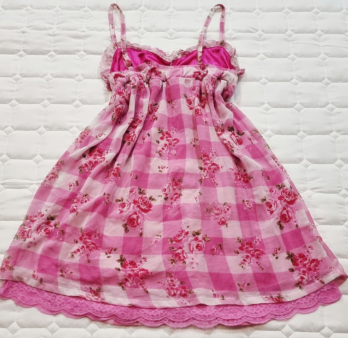 Sugar Gloss(슈가글로스) 마즈 로즈 체크원피스 상품이미지9