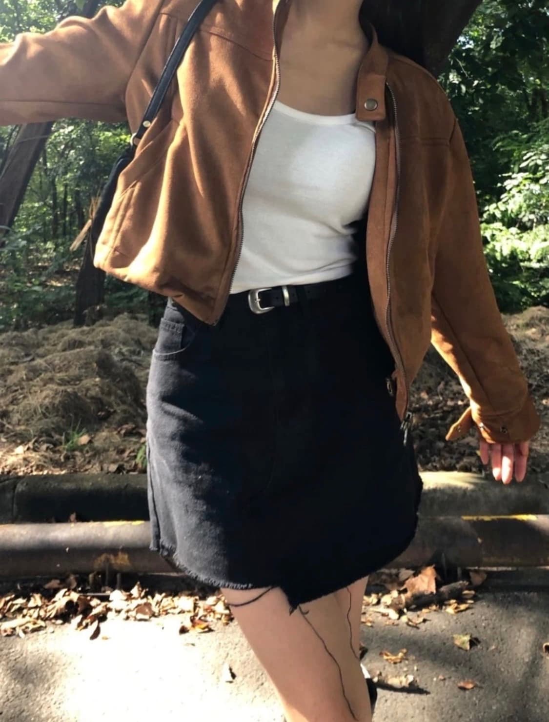 애즈온 레더 자켓 [블랙] 상품이미지1