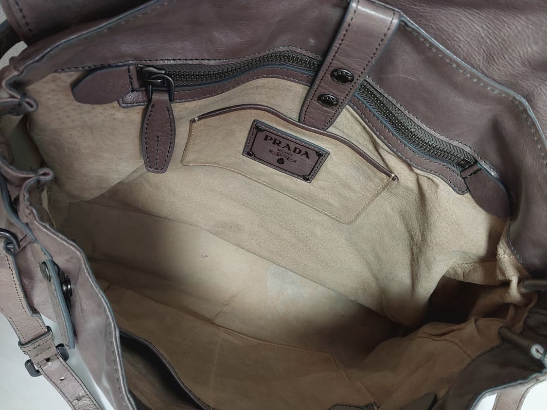 프라다 레더 플랩 브리프케이스 토트백 2way (정품) 상품이미지9