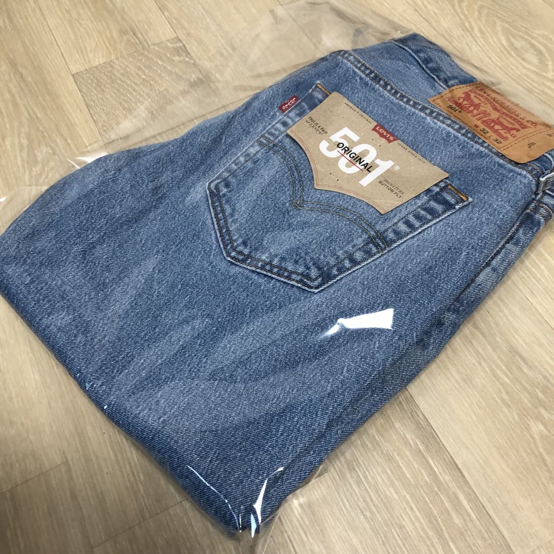 (32) 새상품 리바이스 Levi's 501 스트레이트진 연청 데님 상품이미지10