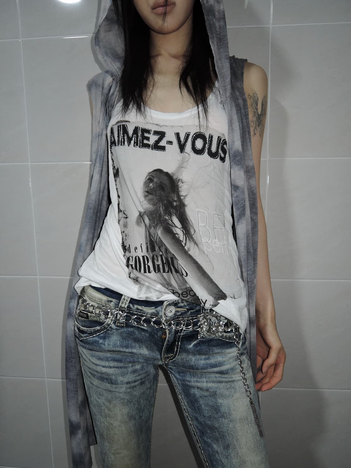 Cubic graphic Tank Top 상품이미지1