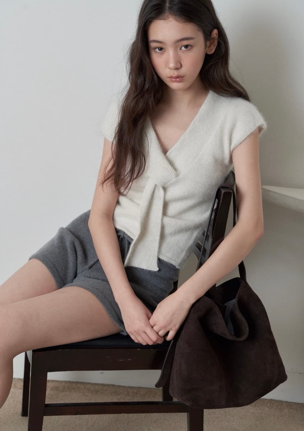 [구해요] 르베인 Angora Tie Knit (Ivory) S사이즈 상품이미지2